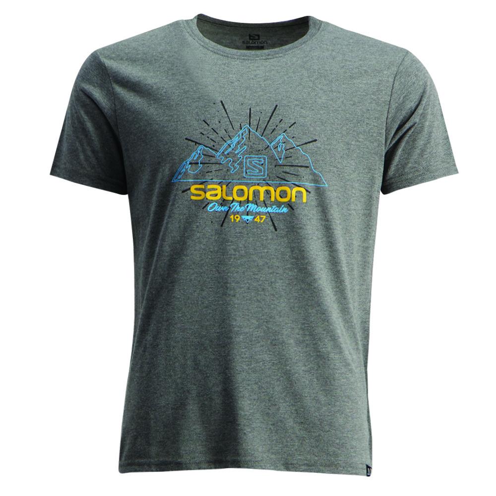 T-Shirts Salomon Enfant Noir - Salomon ATLAS SS B - France (4098-HIDMO)